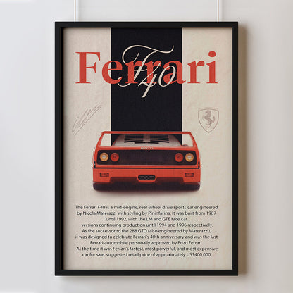 Vintage Sports Car Posters