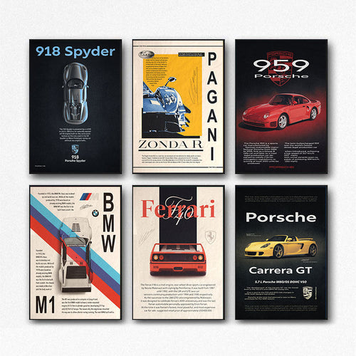 Vintage Sports Car Posters