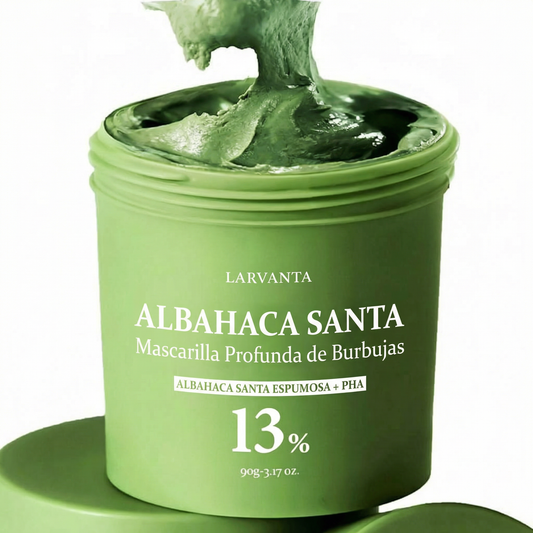 Mascarilla Espumosa Profunda de Albahaca Sagrada Larvanta