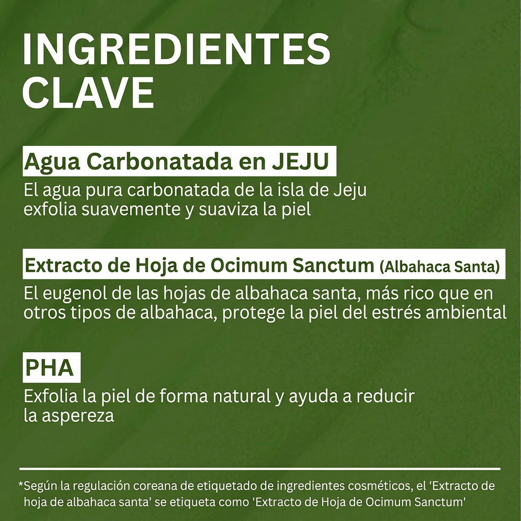 Mascarilla Espumosa Profunda de Albahaca Sagrada Larvanta