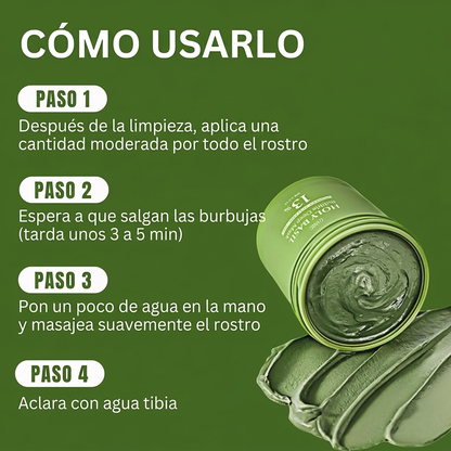 Mascarilla Espumosa Profunda de Albahaca Sagrada Larvanta