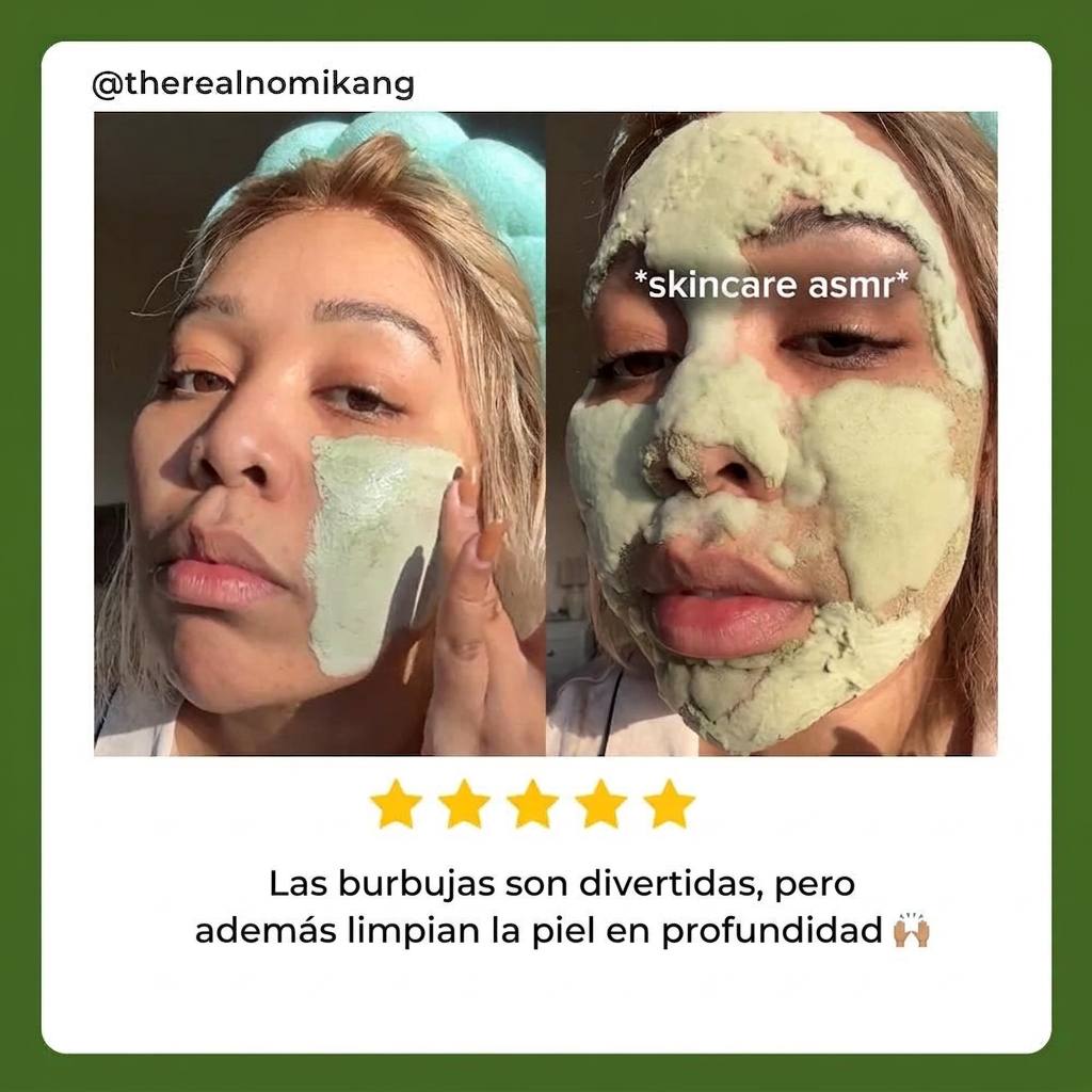 Mascarilla Espumosa Profunda de Albahaca Sagrada Larvanta