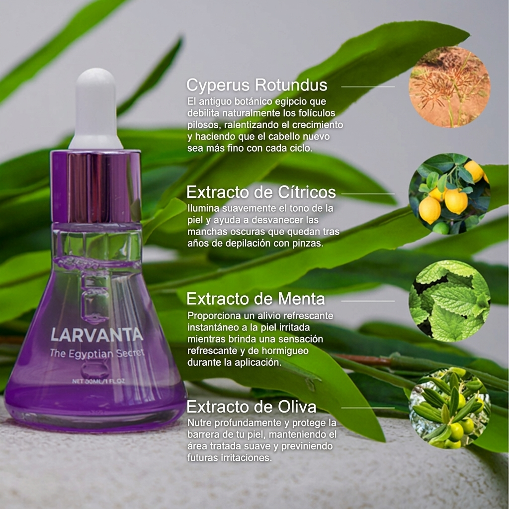 Suero para la piel Larvanta Cyperus Rotundus