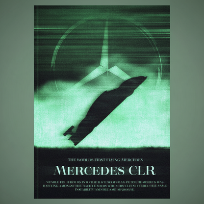 Vintage sports car poster, square format