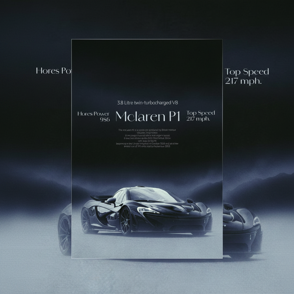 Vintage sports car poster, square format