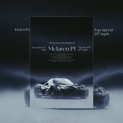 Vintage sports car poster, square format