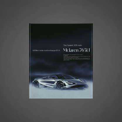 Vintage sports car poster, square format