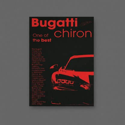 Vintage sports car poster, square format